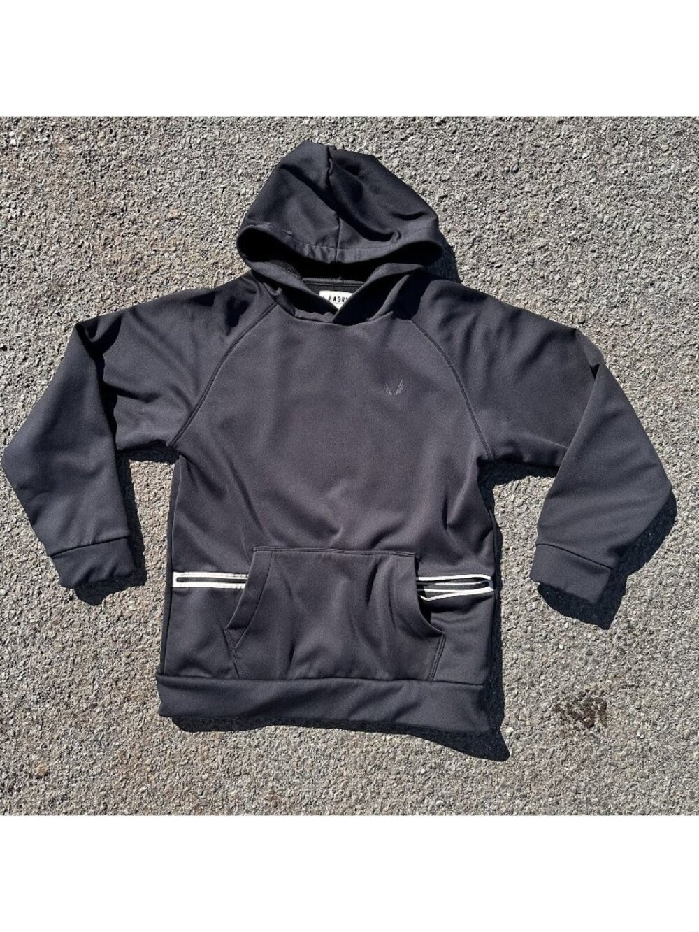 ASRV Aesthetic Revolution Black Hooded Pullover Multiple Pockets Men's XS READ